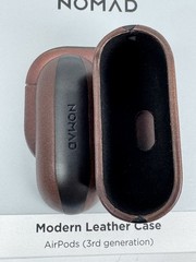 Nomad Horween Leather Case for AirPods 3rd Generation (Not Pro) – Rustic Brown