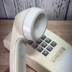 Western Electric Beige 2554 touch tone wall phone Untested