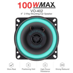 1pc 4 inch 12V Car Speaker Audio Player Ultra-thin Modified HiFi 100W