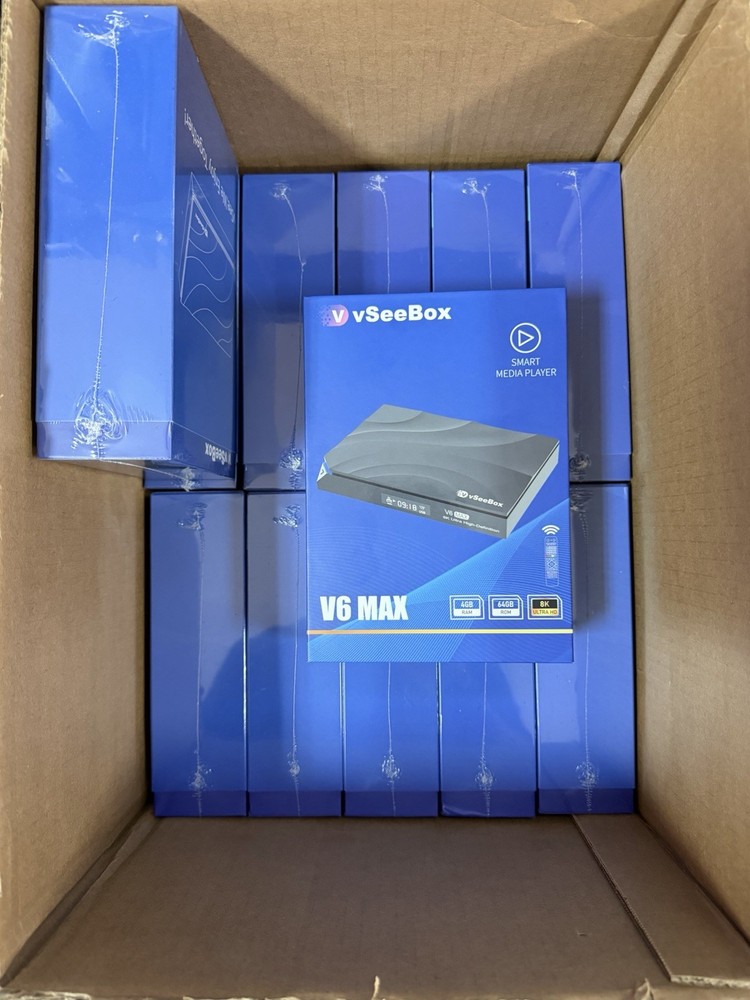 vSeeBox V6 Max Smart Media Player – Brand New, Sealed – Authorized Dealer
