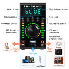 Mini Digital Amplifier with Bluetooth USB DAC COAX/OPT Digital Amp Headphone Amp