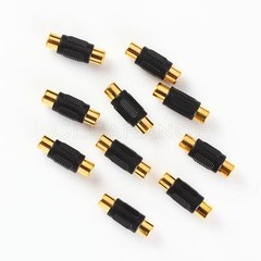 10pcs AV RCA Audio Video Female to Female Coupler Connector changer Gold Plated