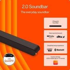 Vizio SV200M-0808B-RB 2.0 Ch Dolby Atmos 30″ Soundbar – Certified Refurbished