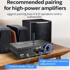 Lepy LP-T2 300W Mini HiFi BASS 2.0 Car Home LED Audio Amplifier Mobile PC Player