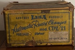 Lesa Automatic Record Changer Model CD2/21 Mint In Box Old Stock