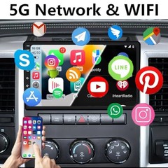 4GB+64GB,Car Radio Upgrade for Dodge RAM 1500 2500 3500 for RAM 4GB+ ROM 64GB