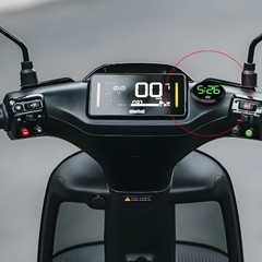 Digital Clock, Stick On Luminous Small Vehicle Electronic W Color: Black/Green