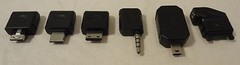 Dynex 6 Piece Adapters Set Plastic Metal