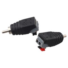 Easy to Use Speaker Wire AV Cable Adapter with Male Connector Set of for 2