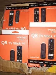 Lot of 10 Pack Android Q8 Smart TV Stick 8K