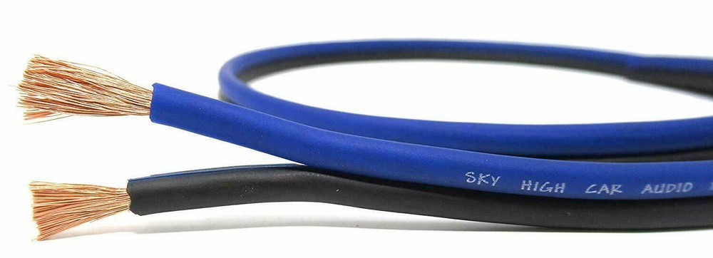 SKY HIGH CAR AUDIO 14 GAUGE OFC SPEAKER WIRE 50FT BLUE/BLACK