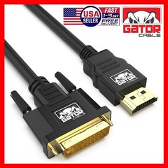 DVI-D 24+1 to HDMI Dual Link Cable Male Gold HDTV PC 1080P Display Adaptor 6FT