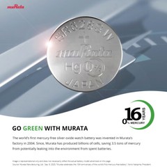 Murata 377 (SR626SW) Silver Oxide Watch Battery (20 Count) – Replaces Sony 377
