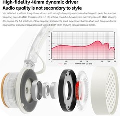 FiiO EH11 Lightweight Over-Ear Bluetooth Headphones, LDAC,Dual Device(Off-White)