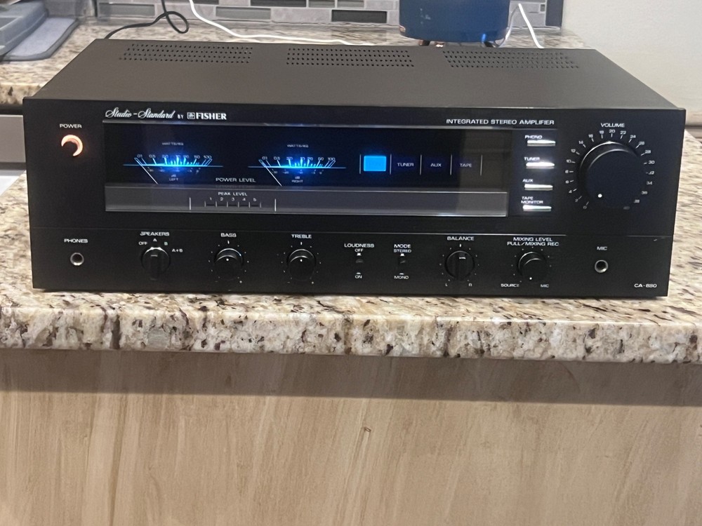 Fisher CA-880 Stereo Power Amplifier-Serviced-Awesome-100WPC