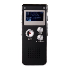 Digital Voice Recorder Built-in Microphone Speaker, Audio MP3 Player 8GB