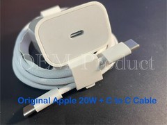 Original Apple iPhone 15 / 16 20W Wall Adapter Charger & C to C Cable GENUINE