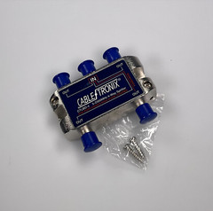 Cabletronix 4-Way Ctlbd-4 Splitter 5-2300 Mhz One Port Power Passing – 5 Pack