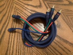 RCA High Performance Component Video Cable 2 Male to Male Clean & Never Used