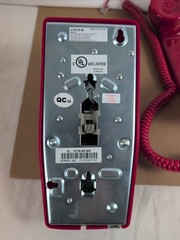 Cetis 25403 Scitec 2554E Wall Telephone – Red Emergency Hotel HAS MILD SCUFFS