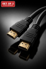 HDMI to HDMI Cable 6FT 4K Set of 2 for HDTV Monitor PS5 PS4 Xbox Blu-ray Player