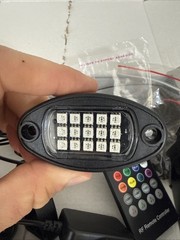 Unbranded LED Lights Cars Trucks 4 Pods RGB LED Multi-Color Open Box Unused