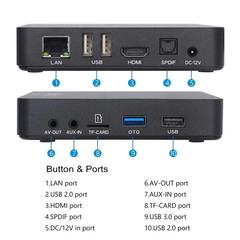 AM6B plus Amlogic S922X-J Android 9 Smart TV Box 4GB DDR4 32GB Wifi 6 1000M BT5.