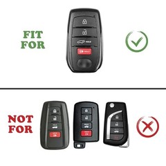 Key Fob Cover for Toyota 2026 RAV4 2025 2026 Grand Highlander Black and Black
