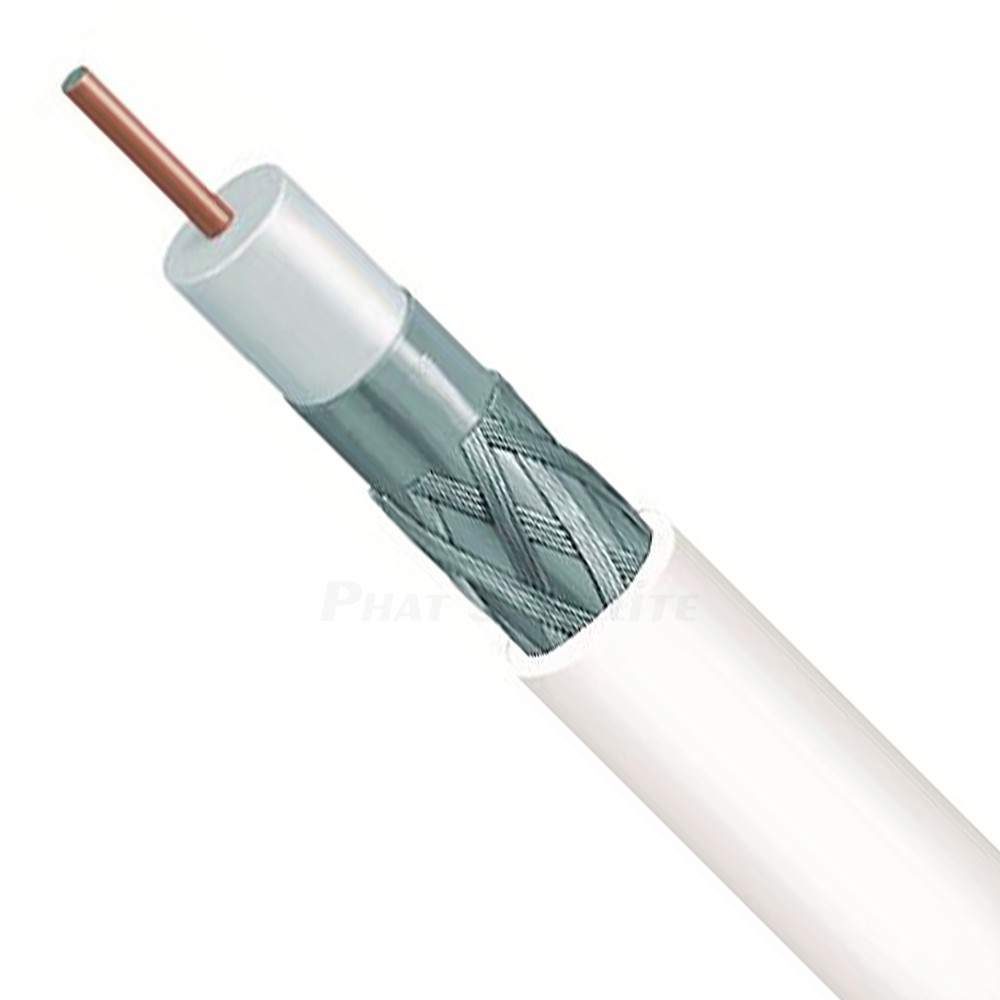 WHITE SOLID CONDUCTOR COAX RG6 18AWG 75 OHM BULK COAXIAL CABLES 200ft – 1000ft