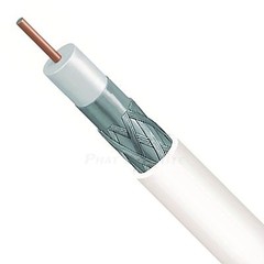 WHITE SOLID CONDUCTOR COAX RG6 18AWG 75 OHM BULK COAXIAL CABLES 200ft – 1000ft