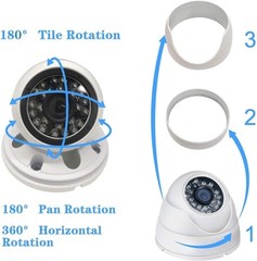 8MP Dome TVI AHD CCTV 4IN1 Camera Color Night Vision Metal Housing 2.8mm