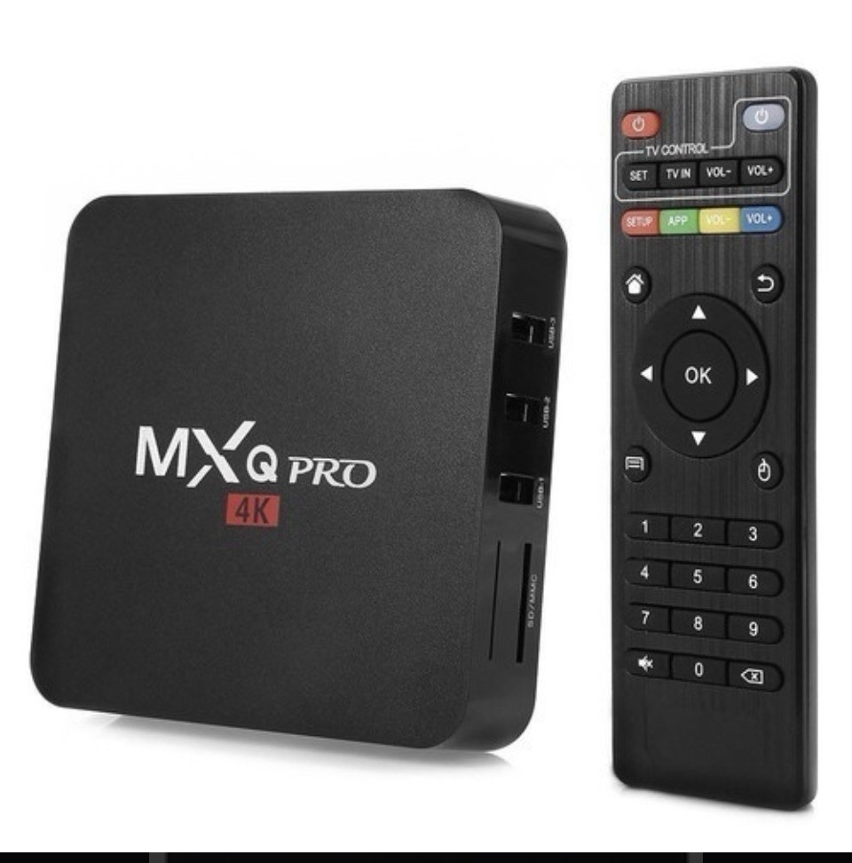 MXQ Pro 4K Media Streaming Box USB Black with Remote 4K Resolution