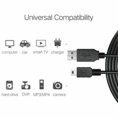 Fite ON 5ft USB Cable Charger Cord for Garmin GPS Nuvi Power Charging Sync Data
