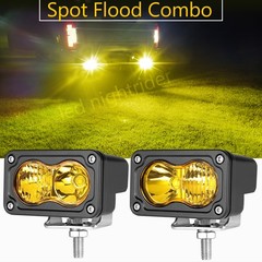 2x 3inch LED Light Cube Bar Spot Flood Pods Driving Fog Lamp Offroad ATV UTV 4WD