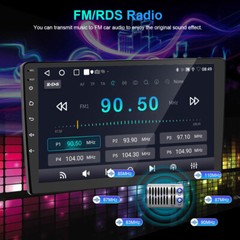 10″ Android 15 Double 2Din Car Stereo CarPlay Auto Radio GPS Navi WiFi BT 2+64GB