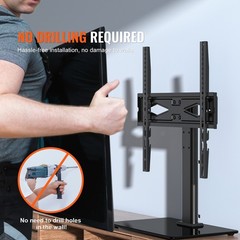 VEVOR TV Stand Mount Swivel Universal TV Stand for 32″-55″ TVs Adjustable Height