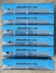Lot Of 6 New Sealed Audio Cassette Tapes Maxell MY1-70, Normal Bias