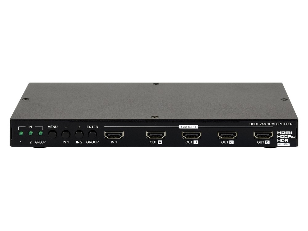 A-NeuVideo ANI-28UHDDA 2×8 UHD 4K 60Hz HDR 18G HDMI Splitter Individual Output