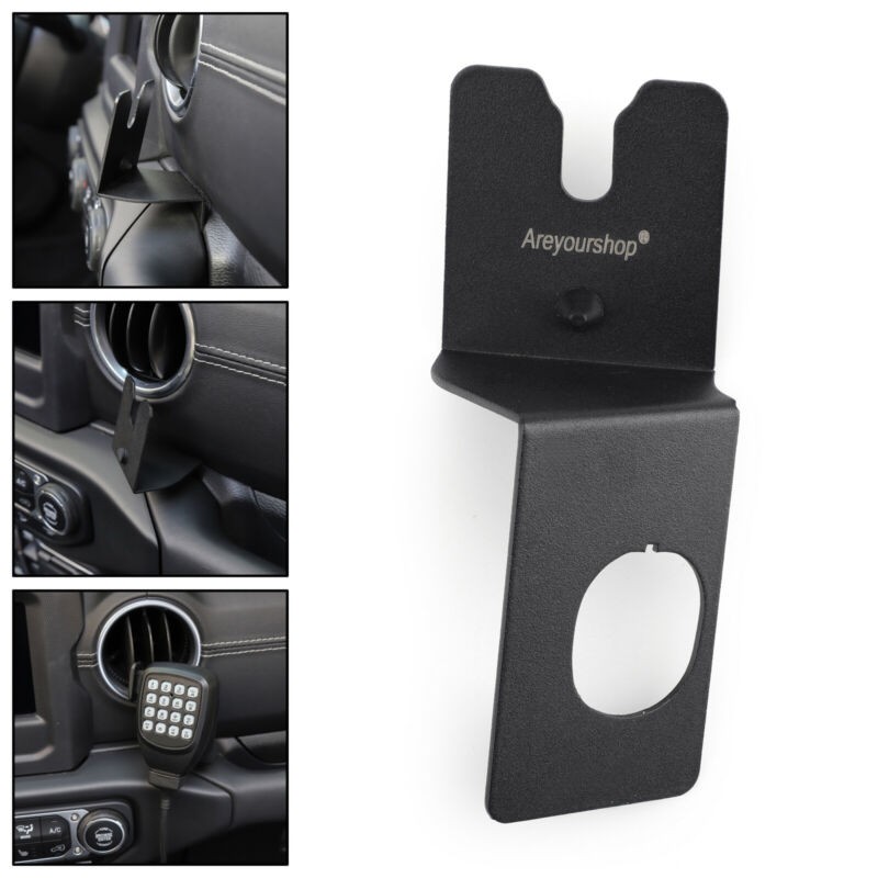 Areyourshop Mic Mount Bracket For 2018+ Wrangler JL B9