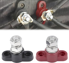 2PCS 3/8″ 12V Car Single Stud Battery Junction Posts Block, Heavy Duty Auto Powe