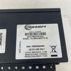 Taramps TS 400×4 V2 4-Channel Car Amp 400W RMS Silver/Black Small