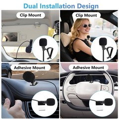Car Stereo Microphone 3.5mm Universal External HandsFree Mic Compatible with…