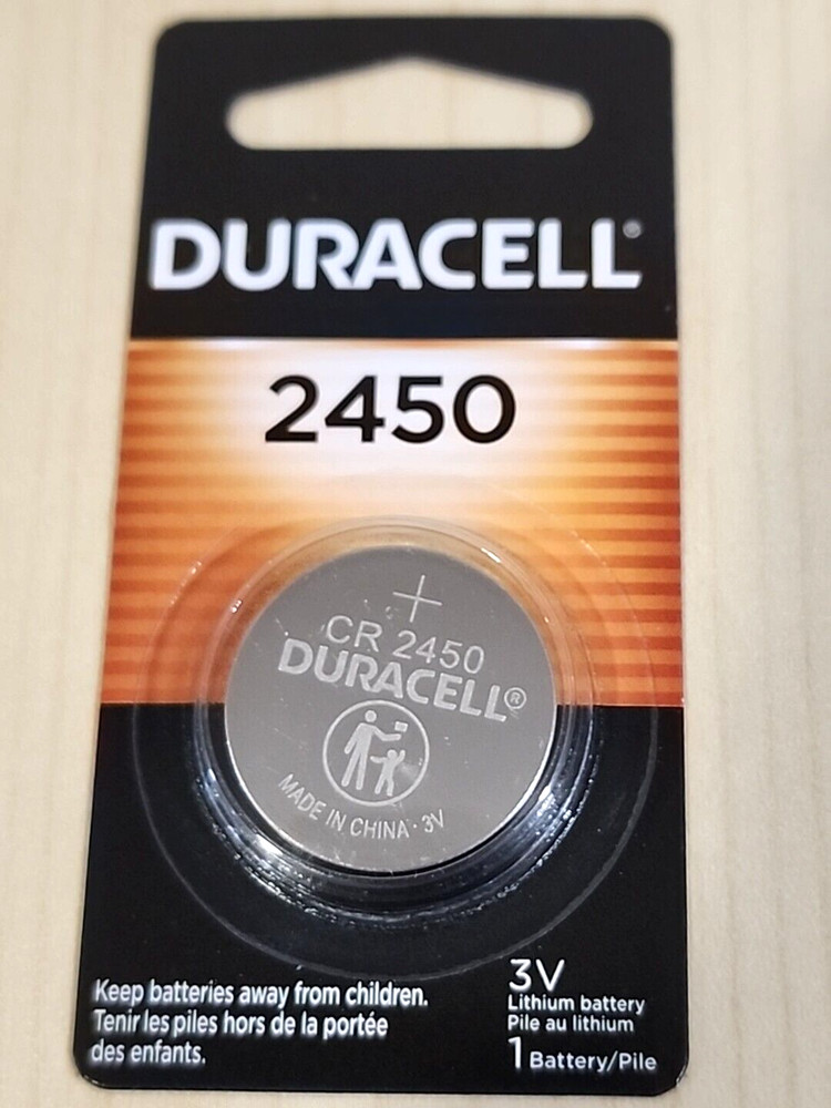Single Pack DURACELL CR2450 ECR2450 3V Coin Cell Lithium Battery EXP. 01/2034