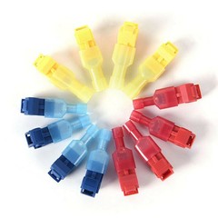60/480Pcs T-Taps Wire Terminals Connectors Insulated 22-10 AWG Quick Splice Kit
