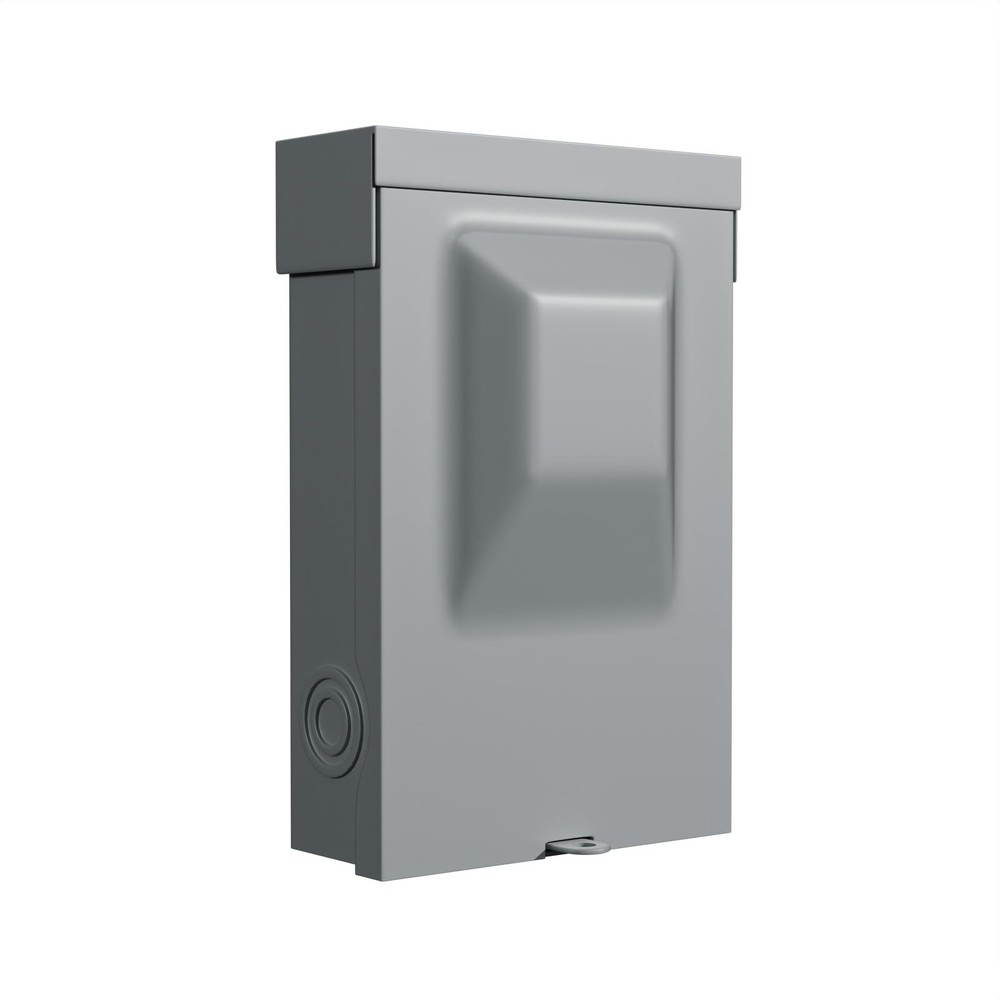 1Pack 60AMP 240V Waterproof AC Disconnect Box Non-Fused, Metal Box Pull-Out D…