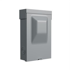 1Pack 60AMP 240V Waterproof AC Disconnect Box Non-Fused, Metal Box Pull-Out D…