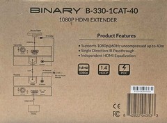 1080P HDMI Network Extender Over Single Cable CAT5E/6 Ethernet RJ45 FHD 40M 3D