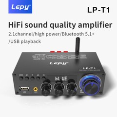 300W Bluetooth Amplifier LED Powerful Hifi Stereo Amplifier, 2.1 Channels LP-T1