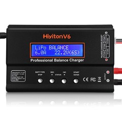 Lipo Battery Charger, 1S-6S Lipo Li-ion NiMH NiCD Li-Fe Battery with Tamiya XT60