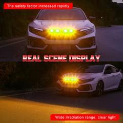 Raptor SVT Style Amber Front Grille Mark light For Dodge RAM 1500 2500 3500 4500